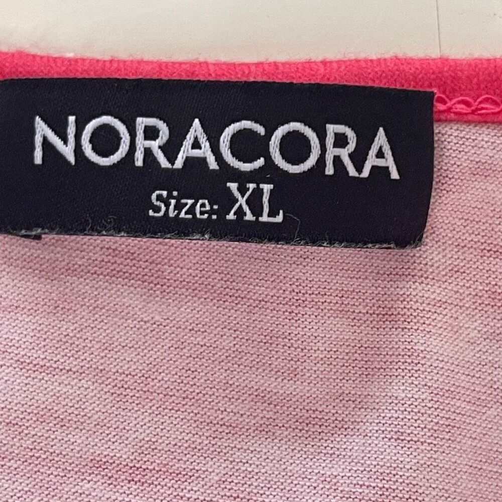 Noracora Coral Abstract Floral Shift‎ Dress, Size XL - Picture 6 of 8